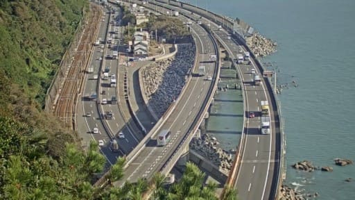 静岡市さった峠から見る交通の要衝