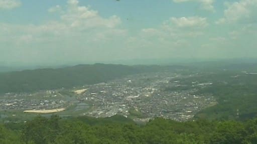 高谷山から見る三次市街