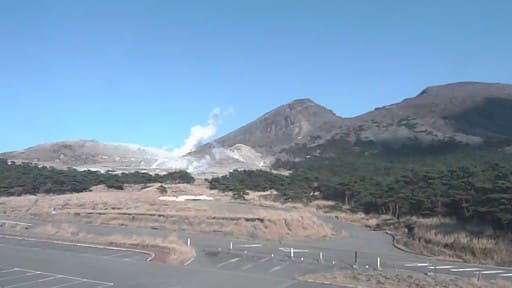 えびの高原から見た霧島連山