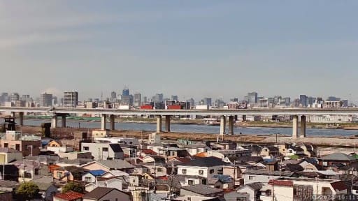 江戸川区から見る東京中心部
