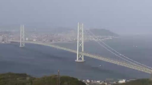 淡路島から見る明石海峡