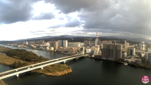 くにびき大橋周辺