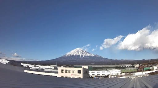 富士市大淵から見る富士山