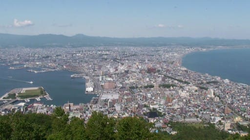 函館山から見る函館市街