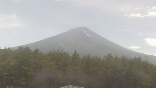 富士北麓から見る富士山