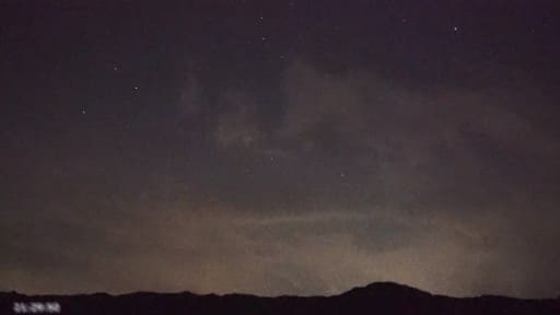 福島・滝川渓谷近くの星空
