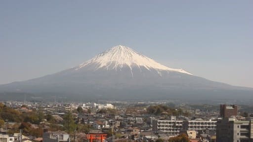 富士宮市 富士山世界遺産センターから見た富士山