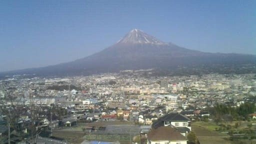 富士宮市野中から見る富士山