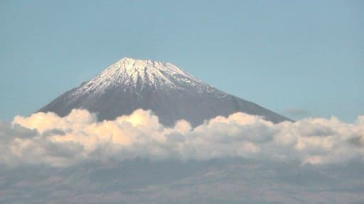 富士市上横割から見た富士山