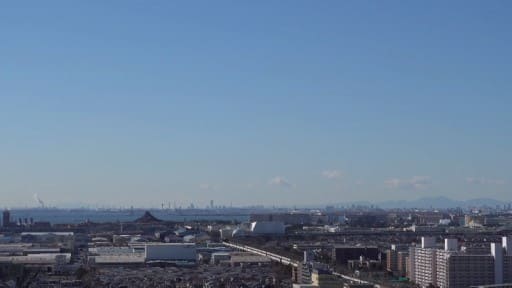 新浦安駅上空