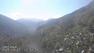 岳沢小屋からの眺め