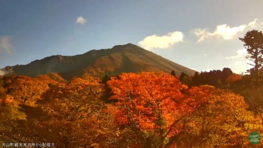 大山町観光案内所から望む大山