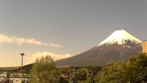 富士吉田市 上吉田から望む富士山