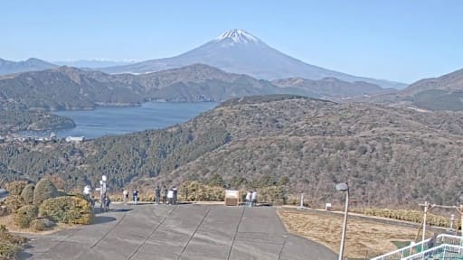 箱根大観山から望む富士山・芦ノ湖