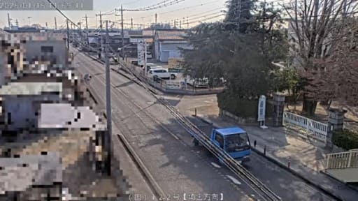 国道122号 高根歩道橋南