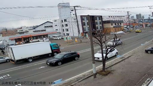 国道12号 札幌市白石区菊水上町