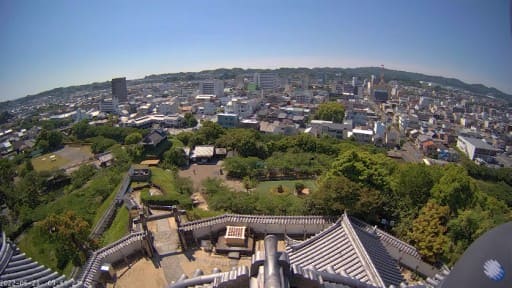 掛川城天守閣からの眺め