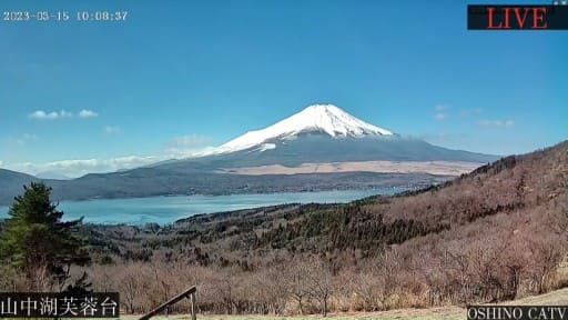 山中湖芙蓉台から望む富士山