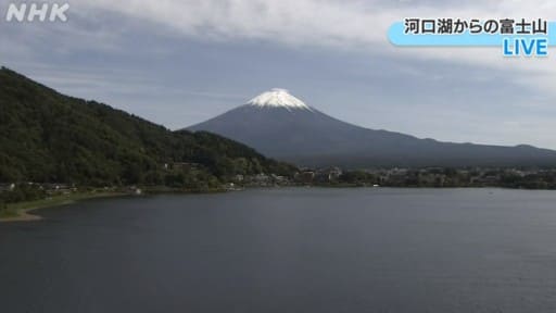 河口湖からの富士山