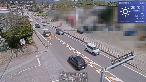 国道18号 軽井沢町追分付近