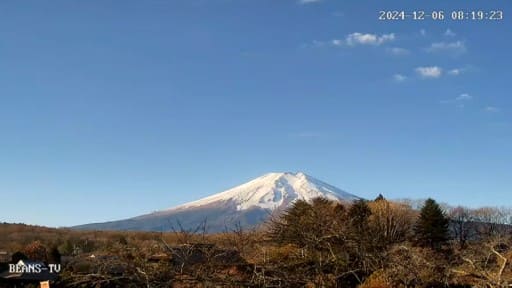 忍野八海から望む富士山