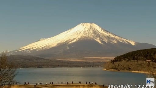 山中湖からの富士山 (KTV)