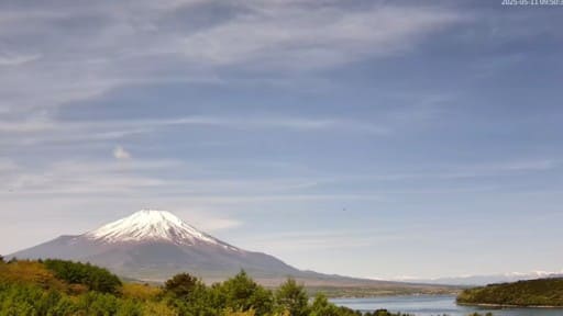 山中湖村平野から望む富士山