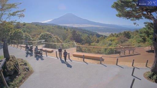 二十曲峠展望テラスからの富士山