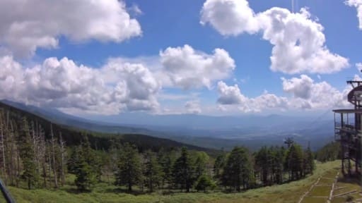 北八ヶ岳ロープウェイ山頂駅からの眺め