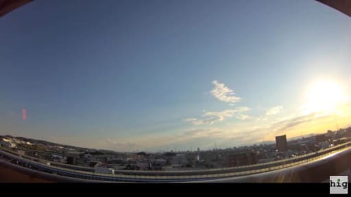 名古屋の空と東名高速